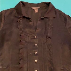 Banana Republic Black Short Sleeve Top